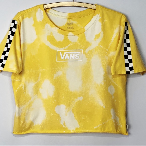 vans checkerboard crop top